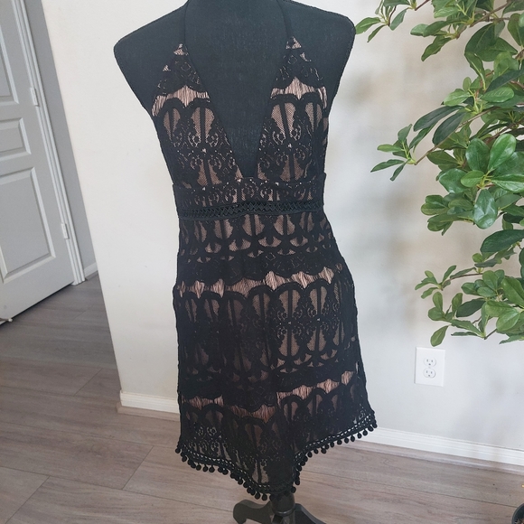 Forever 21 Formal Lace-Trim Dress Size Medium NWT - Picture 8 of 15